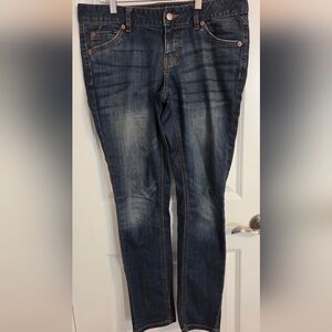 Dark Wash Skinny Jeans for Women